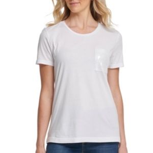 DKNY Sequin-Trim Crewneck T-Shirt